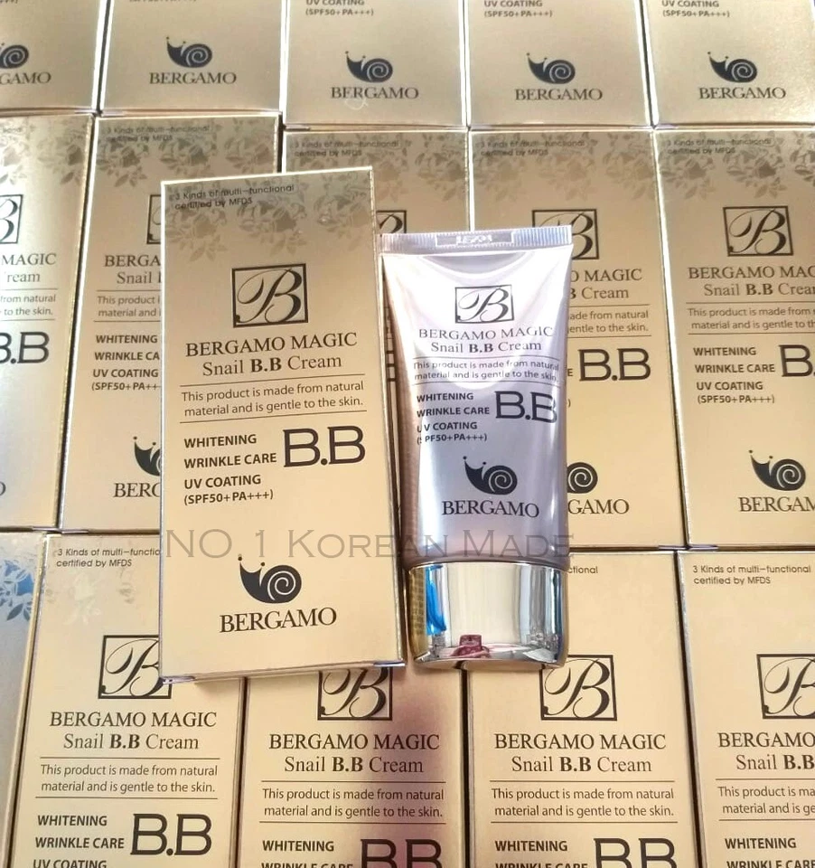 [Bergamo] Magic Snail BB Cream 50 ml / Cuidado Intenso Cuidado de Arrugas Bloqueador Solar / COREA Foto 1 de 4