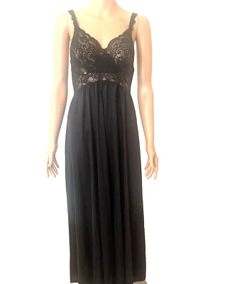 Camisón grande negro OLGA Bodylace 9291 - Excelente Foto 1 de 4