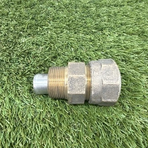1-1/4" x 1-1/4" Mueller Ottone Accoppiamento Dritto Compressione CTS x MIPT Spalla - Foto 1 di 7