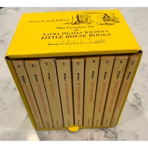 Little House on the Prairie Box Set of 9 Books Laura Ingalls Wilder Vintage 1971 - Picture 1 of 9