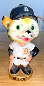 1960's Detroit Tigers Vintage Maskottchen Gold Base Bobblehead Nodder - Bild 1 von 6