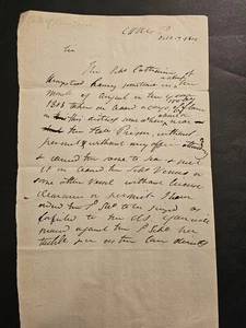 1809 Custom House NY – Schooner Catherine of Hempstead, Flour Seizure - Picture 1 of 3