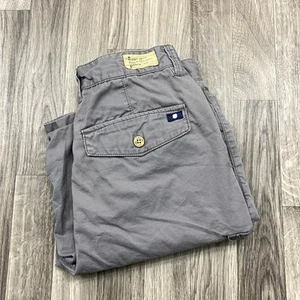 LUCKY BRAND Flat Front Mid Rise Pockets Grey Casual Cargo Shorts Boy's Size 16 - Picture 1 of 9