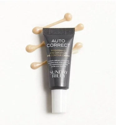 SUNDAY RILEY Auto Correct Brightening and De-Puffing Eye Contour Cream 3ml. NEW - Image 1 of 2