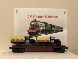 O Scale Trains Lionel Flat Car w/Chevrolet Truck Bank - Picture 1 of 6