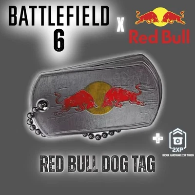 Battlefield 6 - BF6 - Red Bull Dog Tag Limited Exclusive Digital Code Receipt - Image 1 of 4