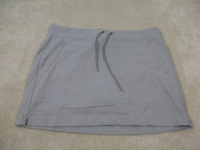 Athleta Skirt Womens Large Gray White Tennis Athletic Stretch Golf Casual Ladies - Image 1 of 4