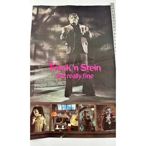 Vintage 70s Frank n Stein A&W Root Beer Advertising Horror Comedy Hotdog Poster - Picture 1 of 9