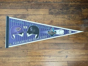 Arizona Diamondbacks vs Colorado Rockies~ Opening Day March 31,1998 Pennant - Picture 1 of 2