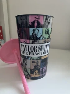 Taylor Swift Eras Tour Movie Pink Cup With Straw UK Official - Bild 1 von 1
