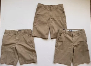 Lands End Shorts Active Chino Uniform khaki beige Jungen Größe 12 Paket mit 3 - Bild 1 von 8