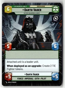 Darth Vader Victor Squadron Leader Hyperspace #268 Star Wars Unlimited JTL Engli - Picture 1 of 2