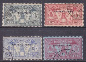 Francés Nuevo Hébridas J2-J5 Usado 1925 Franqueo Debido Emisiones Muy Fino - Imagen 1 de 1