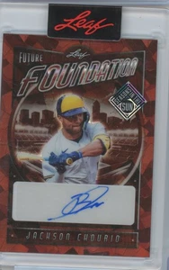 2025 Leaf Future Foundation Jackson Chourio #FFO-JC1 Autograph 11/35 - Bild 1 von 2