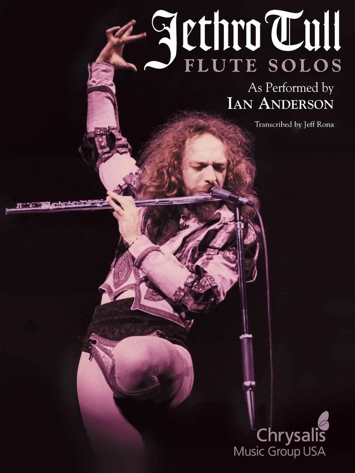 Libro de 18 canciones de rock con partituras de Ian Anderson solos flauta Jethro Tull Foto 1 de 1
