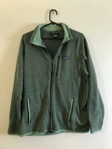 Patagonia® Worn Wear giacca pile uomo full zip taglia large verde usata in ottime condizioni - Foto 1 di 7