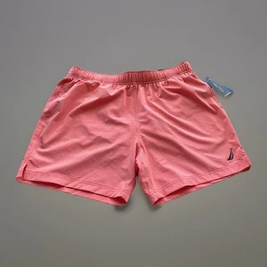 Costume da bagno uomo Nautica Performance Quick Dry corallo pallido taglia L nuovo con etichetta - Foto 1 di 15