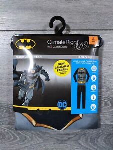 Batman Thermal Underwear Boys Small 6-7 DC Comics Pajamas UNIQUE PJ Set Gift