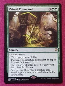 Magic The Gathering DUEL DECKS ZENDIKAR VS ELDRAZI PRIMAL COMMAND green card MTG - Picture 1 of 2