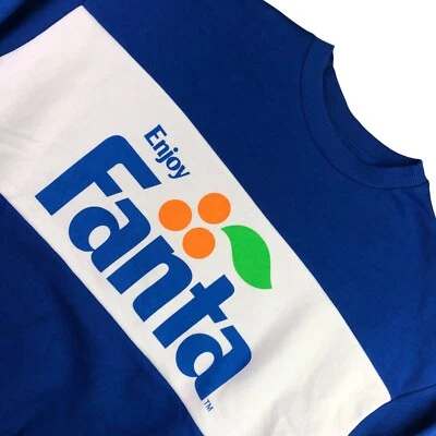 Sudadera Pullover Fanta Para Hombre Logo Cuello Redondo Azul Real • XS Foto 1 de 4