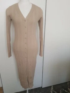 H&M Beige Knitted Dress. Size S - Picture 1 of 7