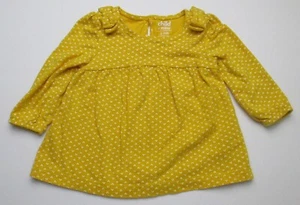 Infant Baby Girls 3-6 Months Child of Mine Yellow White Shirt - Picture 1 of 2
