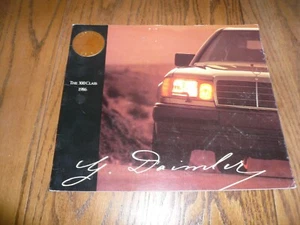 1986 Mercedes 300 Class Sales Brochure w/Technical Specifications Insert - Picture 1 of 14