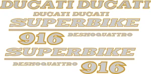 DUCATI 916 SUPERBIKE Decal Kit - Picture 1 of 1