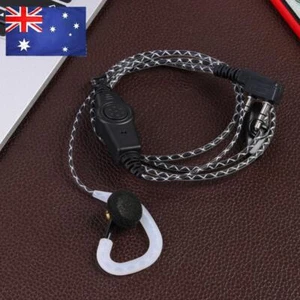 PTT Walkie Talkie Headset Accessories Earpiece Headset for Kenwood KPG Baofeng - Zdjęcie 1 z 8
