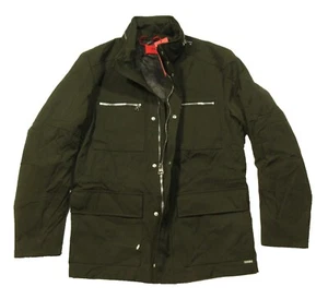 Hugo Hugo Boss Red Men's Dark Green Bingou 1841 Zip-Off Hood Field Jacket $398 - Picture 1 of 11