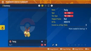 🌟6 IVs Shiny Tepig | Pokemon Scarlet & Violet🌟 - Picture 1 of 4