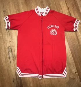 Vintage 80s MLB Cleveland Indians Guardians Jersey Shirt Med Retro Rare & HTF - Picture 1 of 10