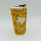 Starbucks Texas Yellow Rose Travel Tumbler 10oz Ceramic Coffee Mug with Lid
