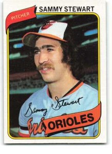 1980 Topps #119 Sammy Stewart NM Near Mint Orioles ID:340713