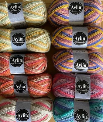 1 Kg Sockenwolle Garnpakete WolleWollpaket Paket 4fach - Bild 1 von 2