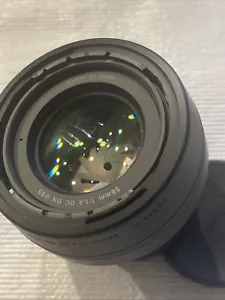 SIGMA 56mm F/1.4 DC DN Contemporary Sony E Mount APS-C Clean optics W/ Hood - Picture 1 of 5