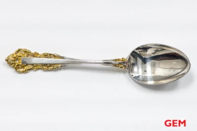 Gorham 1971 Medici 6" Teaspoon 925 Sterling Silver & Vermeil Spoon Flatware - Image 1 of 4