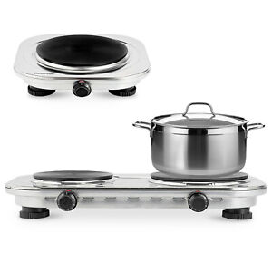 GEEPAS Hot Plate Electric Cooker Double Single Portable Table Top Hob 1500/2500W