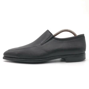Magnanni weiche schwarze Lederschürze Zehe Slipper elegante Halbschuhe Herren 7,5 D - Bild 1 von 11