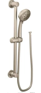 New Moen Handheld Showerhead Slide Bar Brushed Nickel 3669EPBN Eco-Performance - Picture 1 of 4