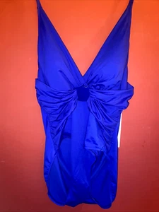Magicsuit Size 16 Blue One Piece Halter Style Swimsuit NWT MSRP $164 - Picture 1 of 8