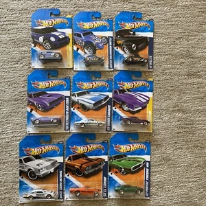 Hot Wheels 9 SET WALMART EXCLUSIVE REDLINE MINI FIREBIRD CUDA BUICK VW CHARGER - Picture 1 of 12