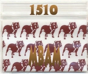 Paquete de 100 bolsas de 1,5X1,0" con cremallera marrón para perros BULLDOG 1510 - Imagen 1 de 11