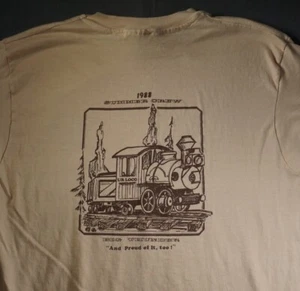 Vintage Big Thunder Mountain Shirt Adult XL 1988 Disneyland Crew Cast Member Tee - Picture 1 of 10