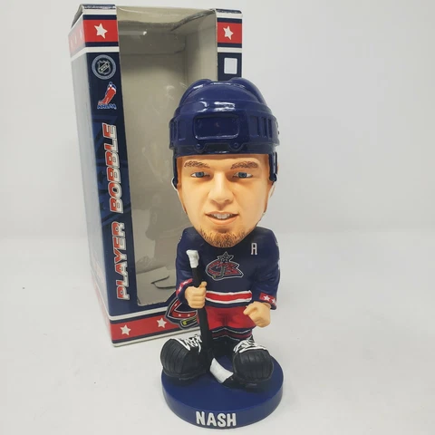 Vintage Rick Nash Columbus Blue Jackets Bobblehead Big Head Cover