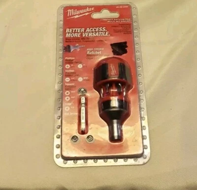 Milwaukee 48222330 8-In-1 Stubby Ratcheting Screwdriver Multi Bit Ratchet Driver - Image 1 of 4