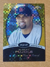 2008 Topps Finest Finest Moments Gold X-Fractor Albert Pujols Cd #FM-APU #07/25