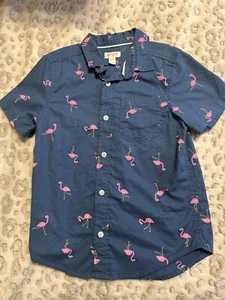Cat And Jack Youth Button Down Short Sleeve Shirt T3 - Picture 1 of 3