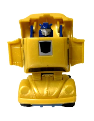 Transformers G1 Goldbug Throttlebot Gold Pullback Action 1986 100 % completo Foto 1 de 4