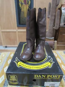 Dan Post Womens Boots Brown Wellington Leather Size 8.5 M - Picture 1 of 10